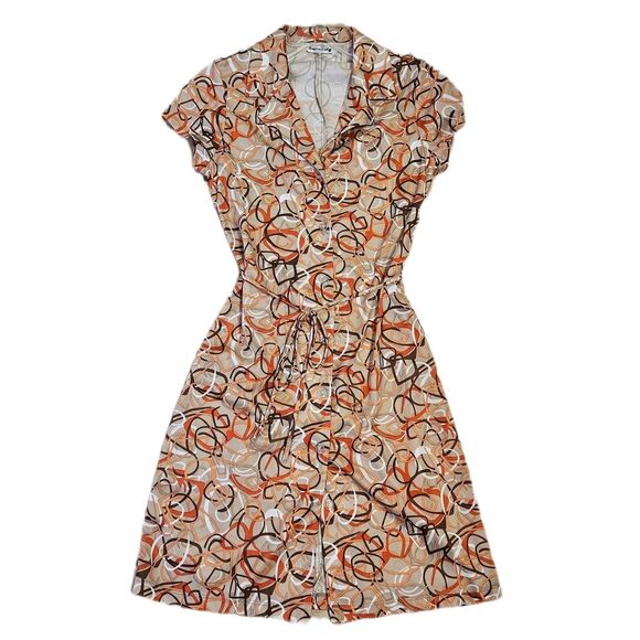 90s does 70s indie sleaze twee earth tones dress - Picture 1 of 3